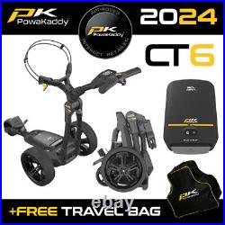 PowaKaddy CT6 Electric Golf Trolley Extended Lithium +FREE TRAVEL BAG! 2024