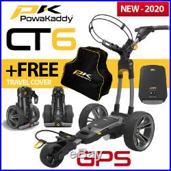 PowaKaddy CT6 GPS Gun Metal Electric Golf Trolley 18 Lithium NEW! 2020+FREE BAG