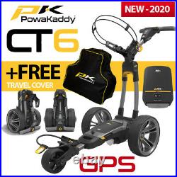 PowaKaddy CT6 GPS Gun Metal Electric Golf Trolley 36 Lithium NEW! 2020+FREE BAG