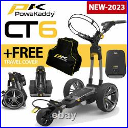 PowaKaddy CT6 Gun Metal Electric Golf Trolley 18 Lithium +FREE BAG! NEW! 2023