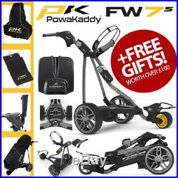PowaKaddy FW7s Electric Golf Trolley 18 Hole Lithium +4 x FREE GIFTS