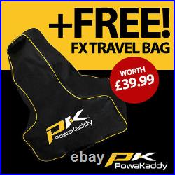PowaKaddy FX3 Black Electric Golf Trolley 18 Hole Lithium NEW! 2022 +FREE BAG