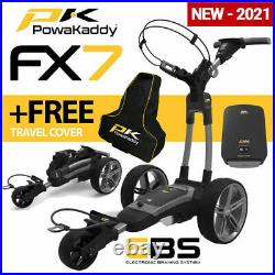 PowaKaddy FX7 EBS Electric Golf Trolley 18 Hole Lithium NEW! 2021 +FREE BAG