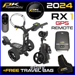 PowaKaddy RX1 GPS Remote Electric Trolley XL Plus Lithium +FREE TRAVEL BAG! 2024