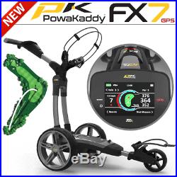 Powakaddy 2020 Fx7 Gps Golf Trolley +18 Hole Lithium Battery +free Travel Cover