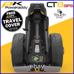 Powakaddy 2023 Ct8 Gps 36 Hole Lithium Golf Trolley +free Travel Cover