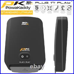 Powakaddy 2023 Fx1 18 Hole Lithium Electric Golf Trolley +free Gps Phone Cradle