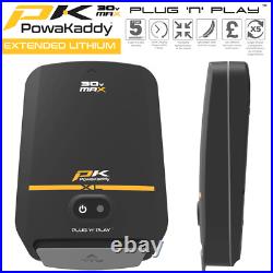 Powakaddy 2024 Ct6 Black Extended Lithium Electric Trolley +free Umbrella Holder