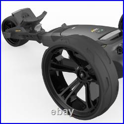 Powakaddy 2024 Ct6 Black Standard Lithium Electric Trolley +free Umbrella Holder
