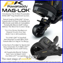 Powakaddy 2024 Ct6 Gps Extended Lithium Electric Golf Trolley +free Rain Cover