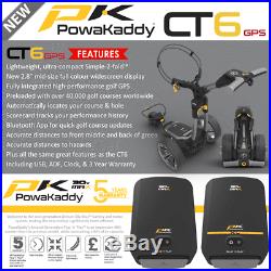 Powakaddy Ct6 Gps Electric Golf Trolley +free Powakaddy Accessory New 2020 Model