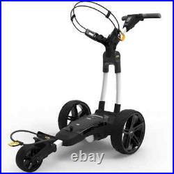 Powakaddy FX3 White Electric Golf Trolley with 18 Hole Lithium Battery