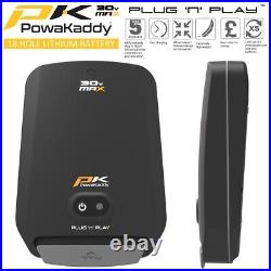 Powakaddy New Plug N Play Lithium Battery 30v Fx & Ct Electric Golf Trolleys