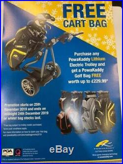 Powakaddy fw7s Electric Trolley 18 Lithium Battery. Free Bag Offer Up Until 24th