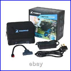 Poweroad 27-36 hole Lithium Golf Trolley Battery, Charger & Lead. Fits Powercaddy