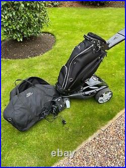 Stewart F1 golf trolley with re-celled battery