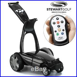Stewart X9 Follow Remote Control Golf Trolley / Black +free £165 Gift Pack