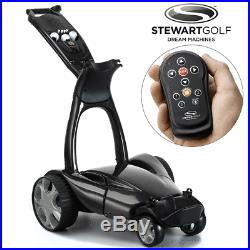 Stewart X9 Remote Electric Golf Trolley / Black +free £49.99 Travel Cover