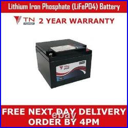 TN30 LiFePo4 30Ah Golf Mobility Battery 12.8V Lithium Iron Heavy Duty Long Life