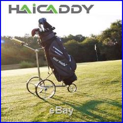Tour Made Haicaddy Travel PRO Edelstahl Lithium Elektro Golftrolley sehr kompakt