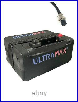 ULTRAMAX 18AMPS Lithium golf trolley battery 12V 18-27 Hole LiFePO4 Pro Rider