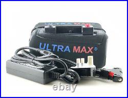 ULTRAMAX 18AMPS Lithium golf trolley battery 12V 18-27 Hole LiFePO4 Pro Rider