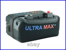 ULTRAMAX 18AMPS Lithium golf trolley battery 12V 18-27 Hole LiFePO4 WITH CHARGER