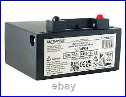 ULTRAMAX 18Ah 12V LIPO WITH USB GOLF TROLLEY BATTERY (18 Holes) POWAKADDY CARTS