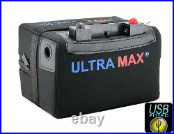 ULTRAMAX LITHIUM 12V 22Ah (36+ Holes) Golf Trolley Battery, Mocad, Hillbilly