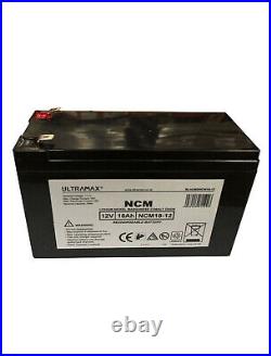 Ultramax 12v 18Ah Lithium NMC / LiNiMnCo Battery For Golf Trolley / Carts